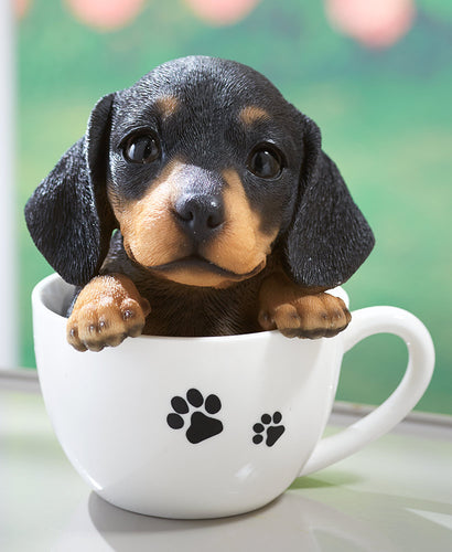 Teacup Pup Dachshund Puppy Figurine