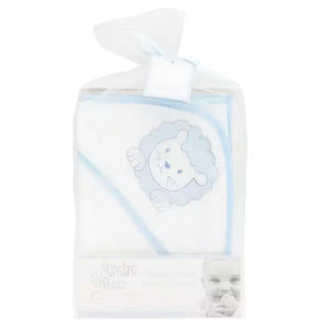 Blue Lion Hooded Baby Bath Towel