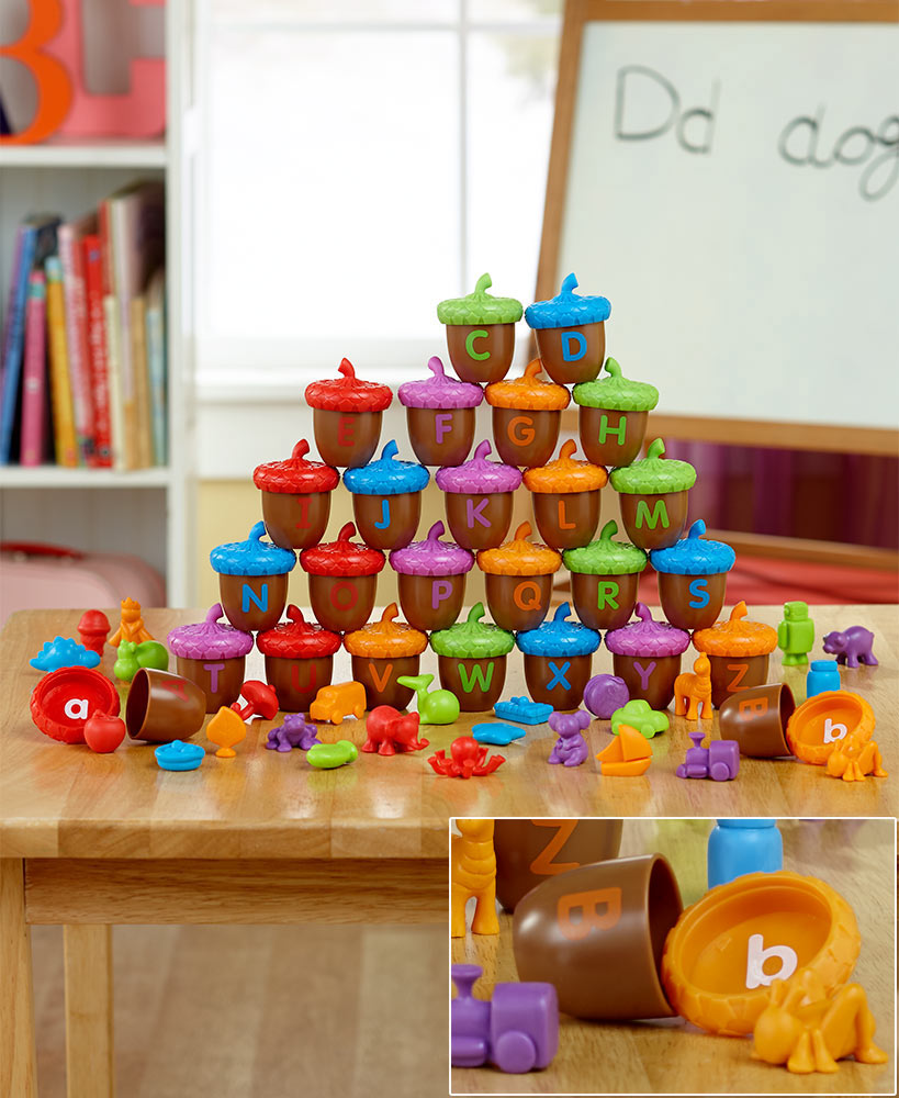 Acorn Alphabet Learning Letters Toy : Color Sorting / Letter