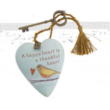 Load image into Gallery viewer, A Happy Heart is a Thankful Heart Keepsake