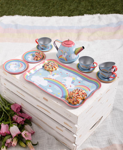 Tin Unicorn Tea Set
