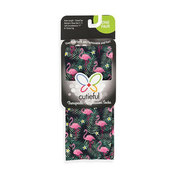 Cutieful Therapeutic FLAMINGO Compression Socks