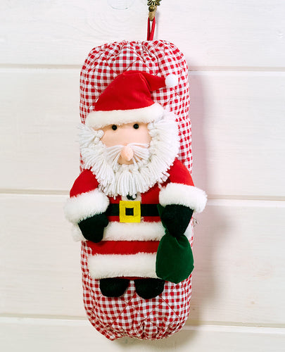 Holiday Santa Grocery Bag Holder