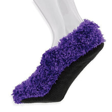 Load image into Gallery viewer, Women&#39;s Purple Fuzzy Slippers