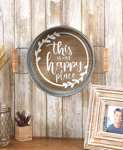 This Is My Happy Place Tray Wall Hanging
