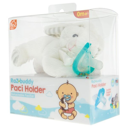 RaZ-Buddy Jollypop Bunny Animal Pacifier Holder