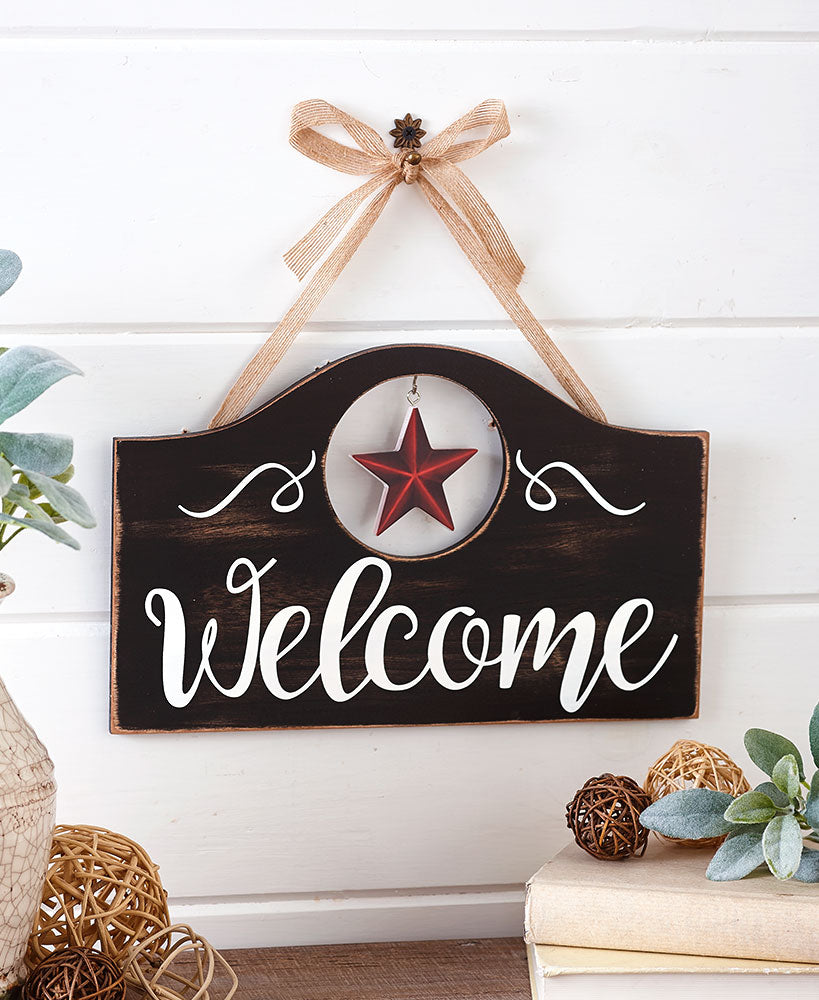 Interchangeable Seasonal Welcome Sign