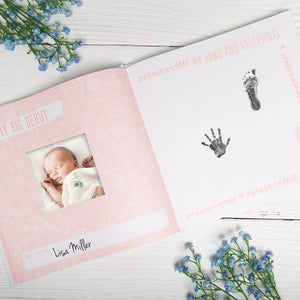 Pink Flower Baby Girl First Year Memory Book