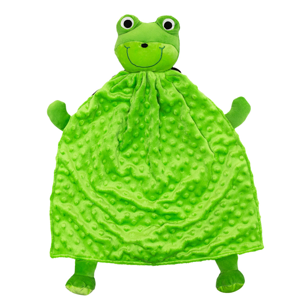 Baby Gear Lovey Security Blanket Frog Cute and Hoppy Blue Green Baby Infant
