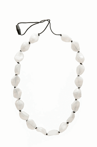 Women's Teething Bling Pearl Gemstones Teething Necklace for Babies