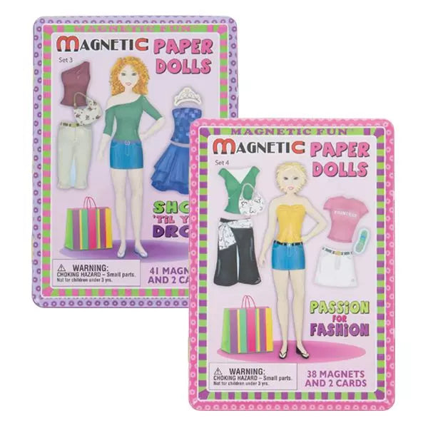 Fashion Show Magnetic Paper Dolls Fun Tin Set 1