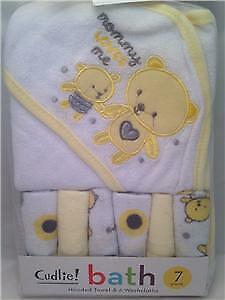 Mommy Loves Me Baby Washcloth & Towel Set