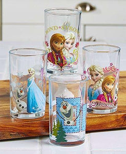 Set of 4 Frozen 4 oz. Juice Glasses Indoor Kitchen Beverage Collectibles GIfts