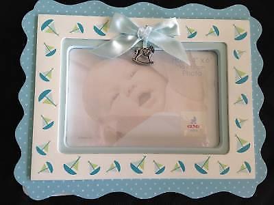 Baby Gund Li'L Boutique SAILBOAT Blue Boy Baby Picture Frame