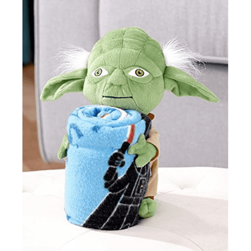 Star Wars Yoda Children's Blanket & Plush Set : Children's Throw Blanket